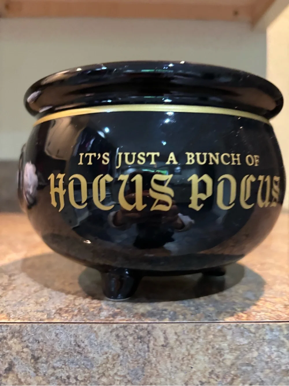 'Hocus Pocus' Cauldron bowl Halloween home decor